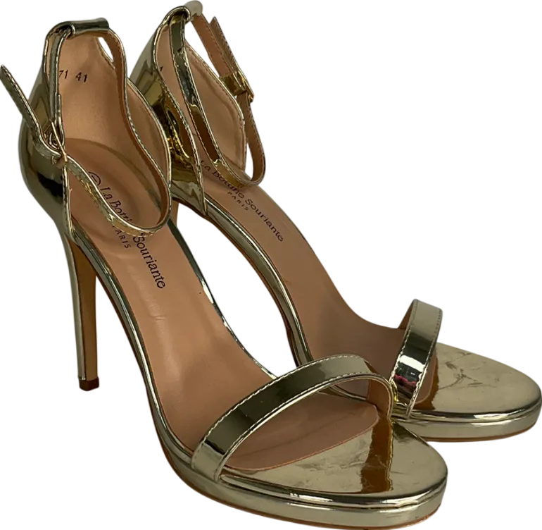 la bottine souriante Metallic Lea Heeled Sandals UK 8 EU 41 👠