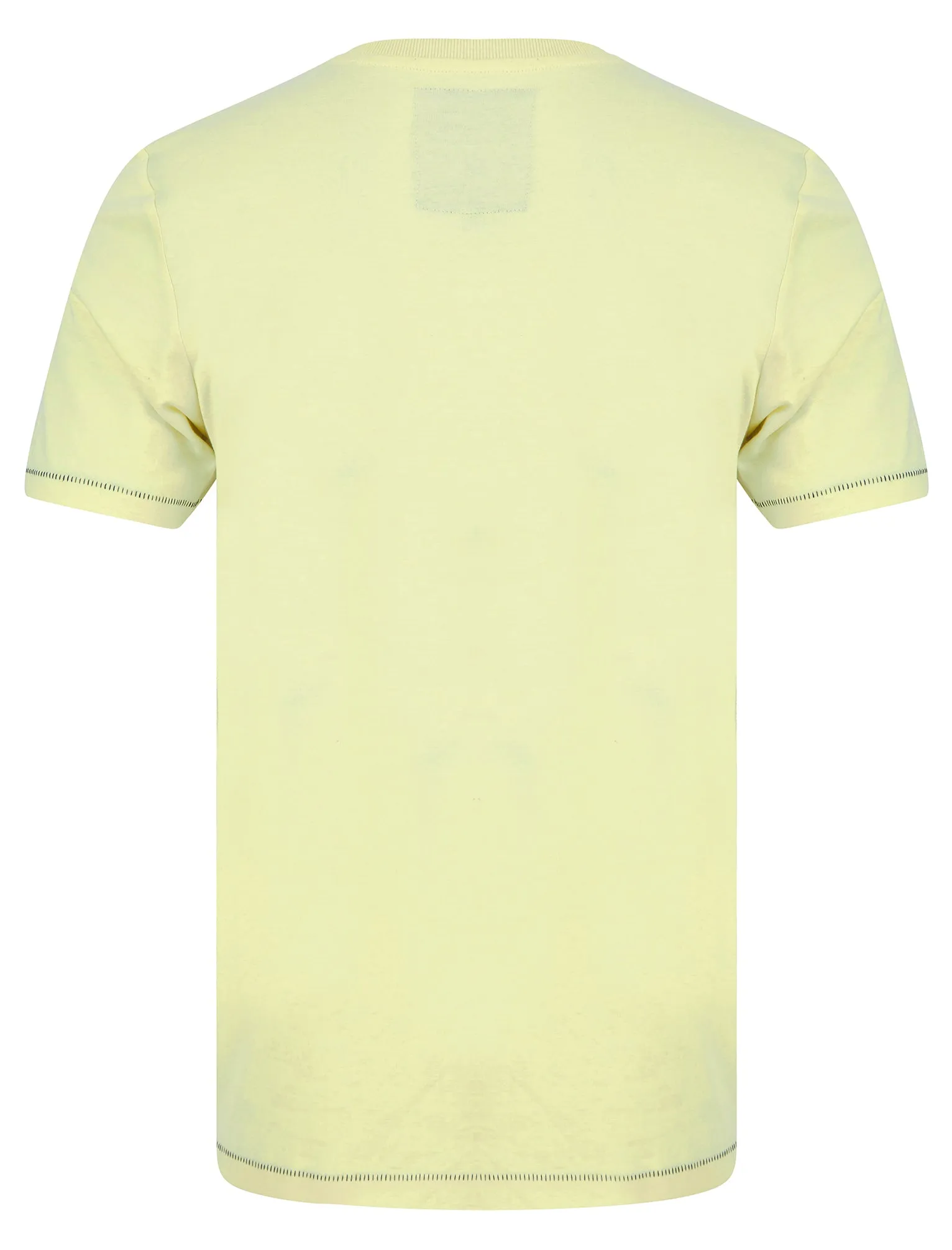 Larkers Motif Cotton Jersey T-Shirt in Pastel Yellow - Tokyo Laundry