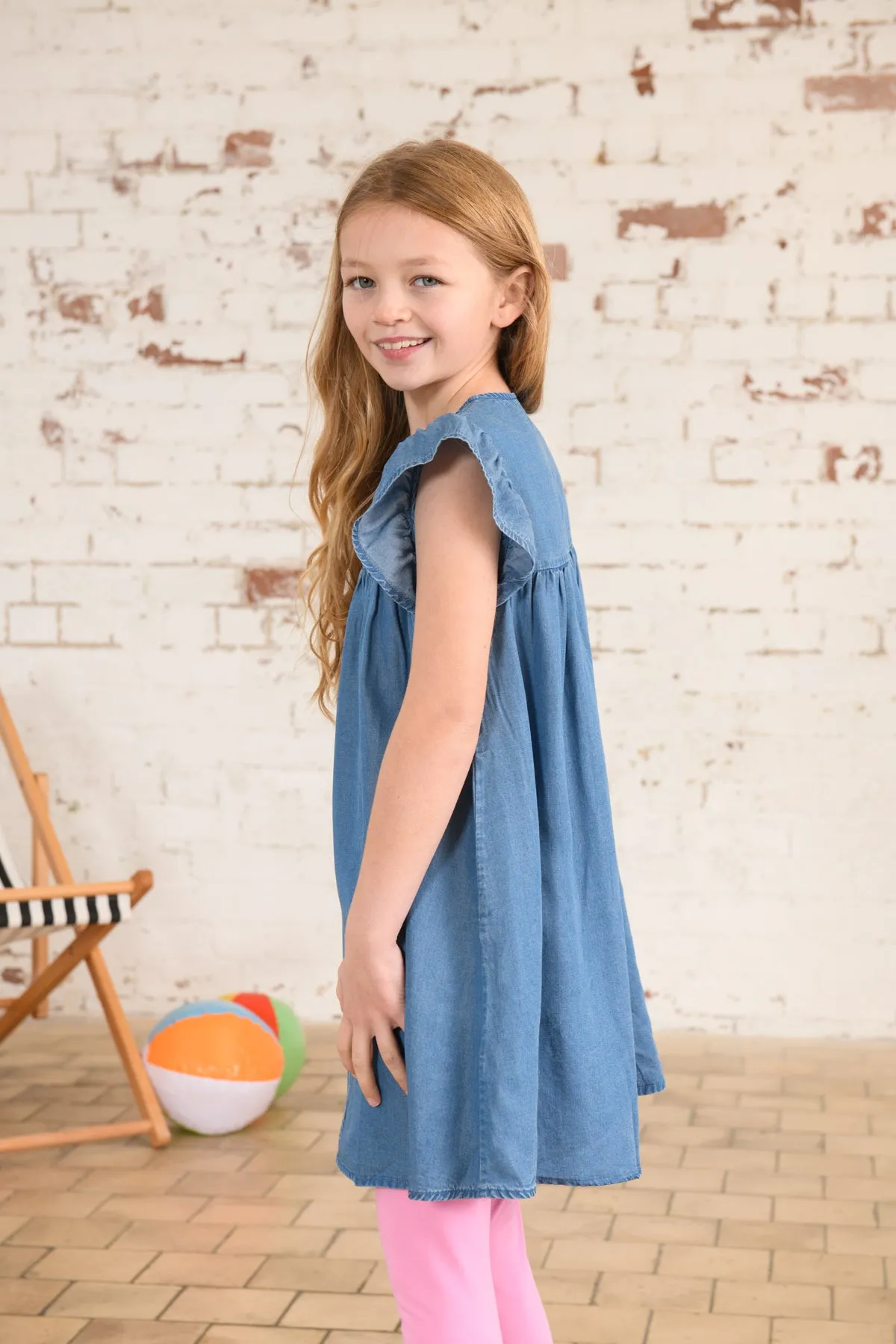 Lexie Dress - Soft Denim