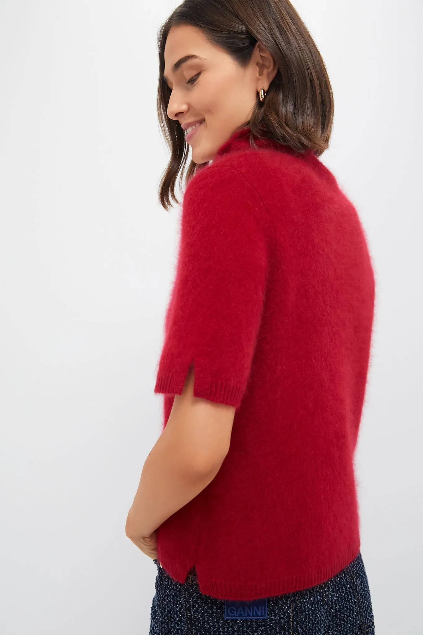 Lipstick Red Cuddle Turtleneck