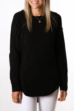 Mackenzie Long Sleeve Crew Black