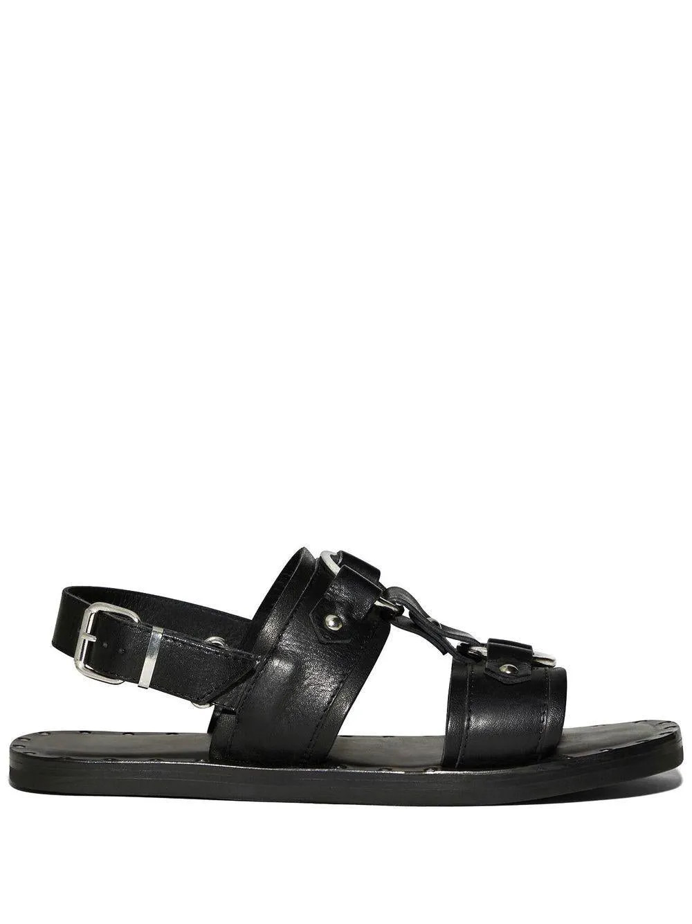 Men's Harleysandalsflat Sandals in Nero | Size 41 | FSM0065204000012124