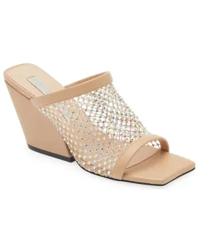 Mesh Stretch Sandal in Powder