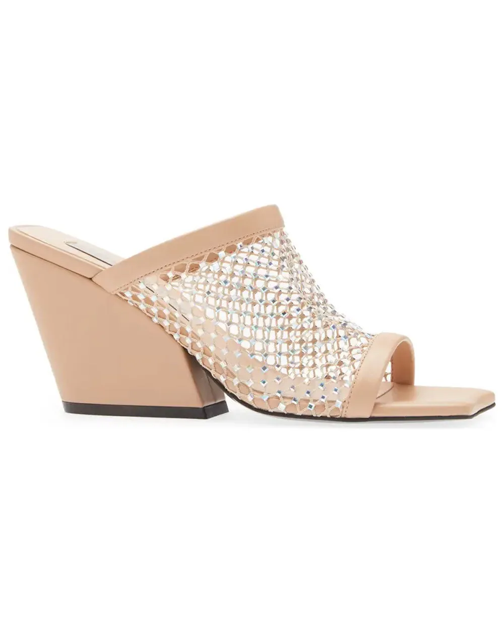 Mesh Stretch Sandal in Powder