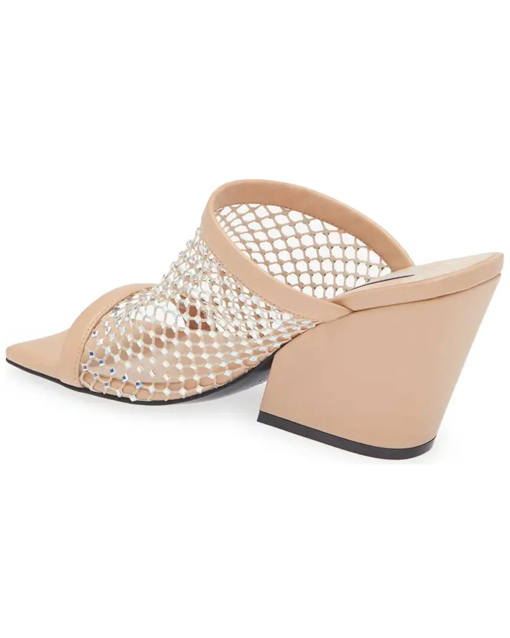 Mesh Stretch Sandal in Powder