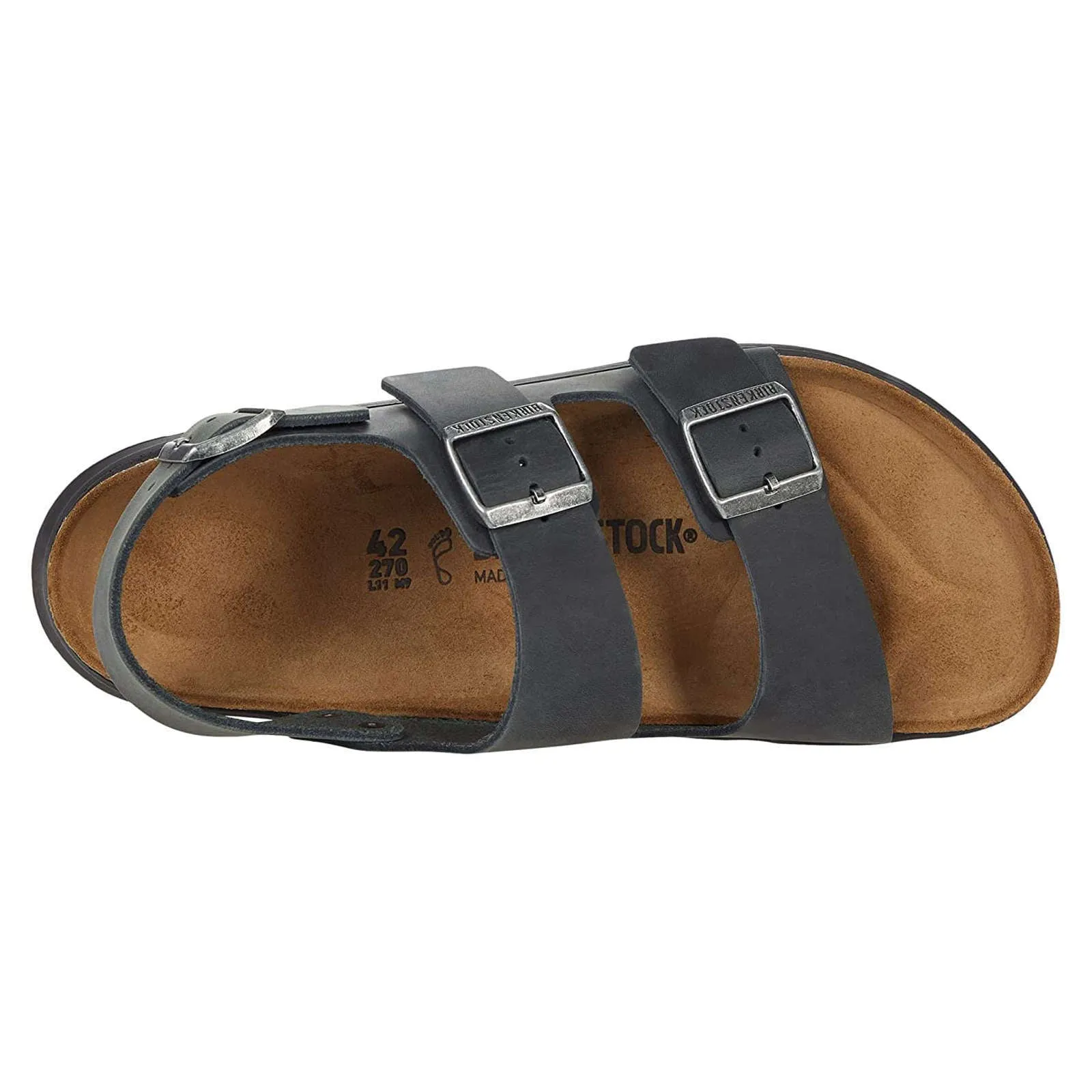 Milano CT Oiled Nubuck Leather Men's Ankle Strap Sandals