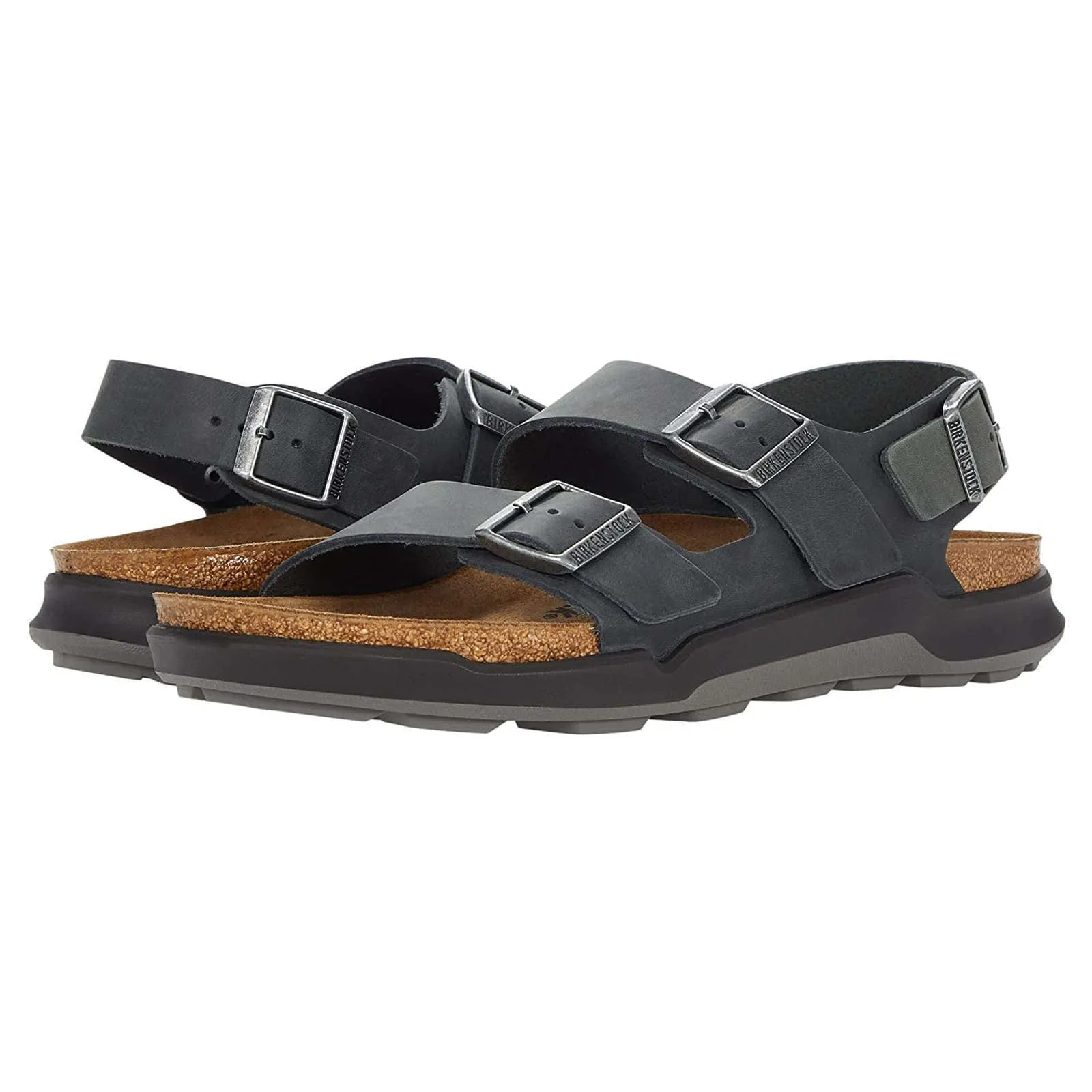 Milano CT Oiled Nubuck Leather Men's Ankle Strap Sandals