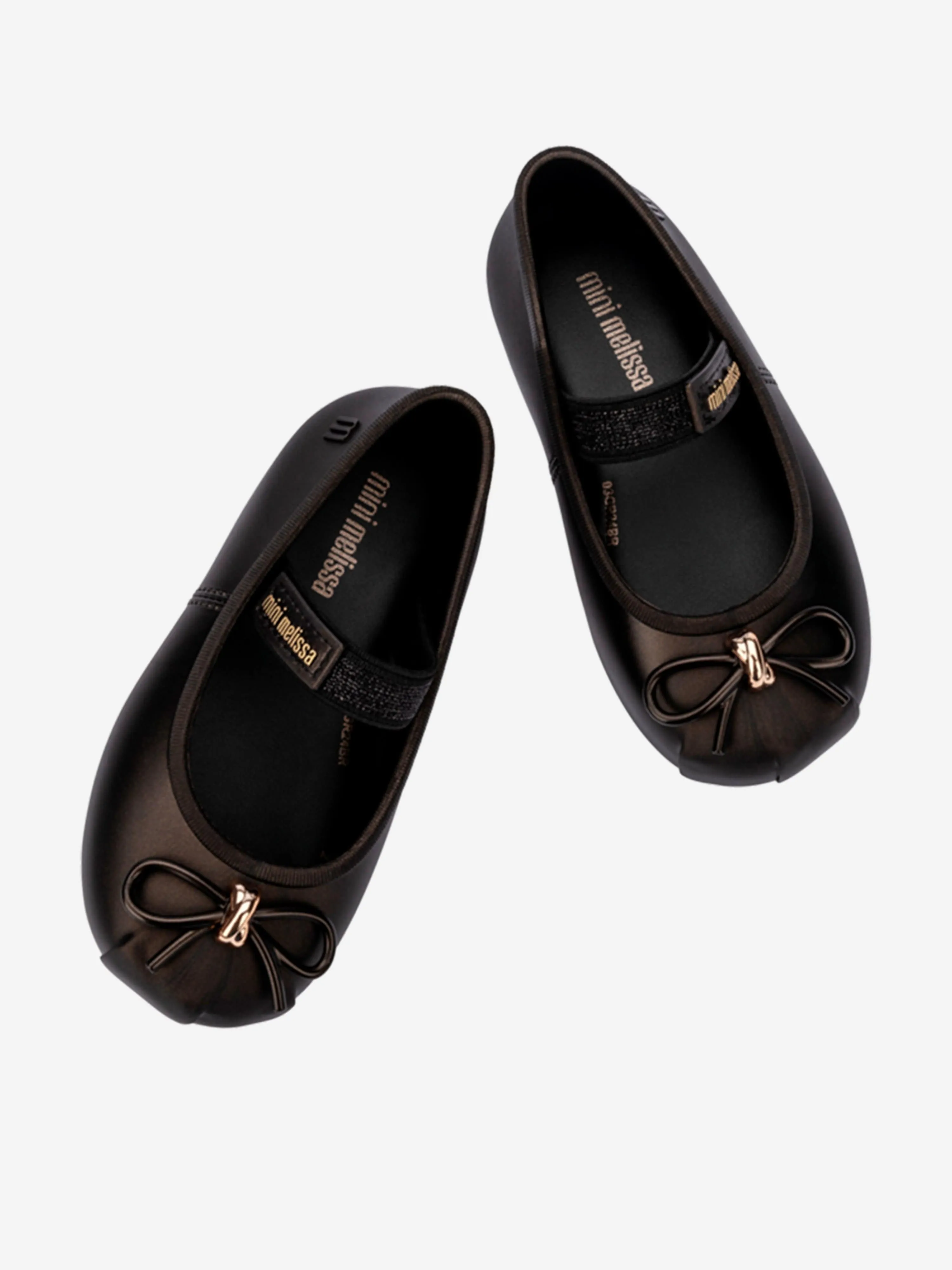 Mini Melissa Girls Sophie Ballet Flats in Black