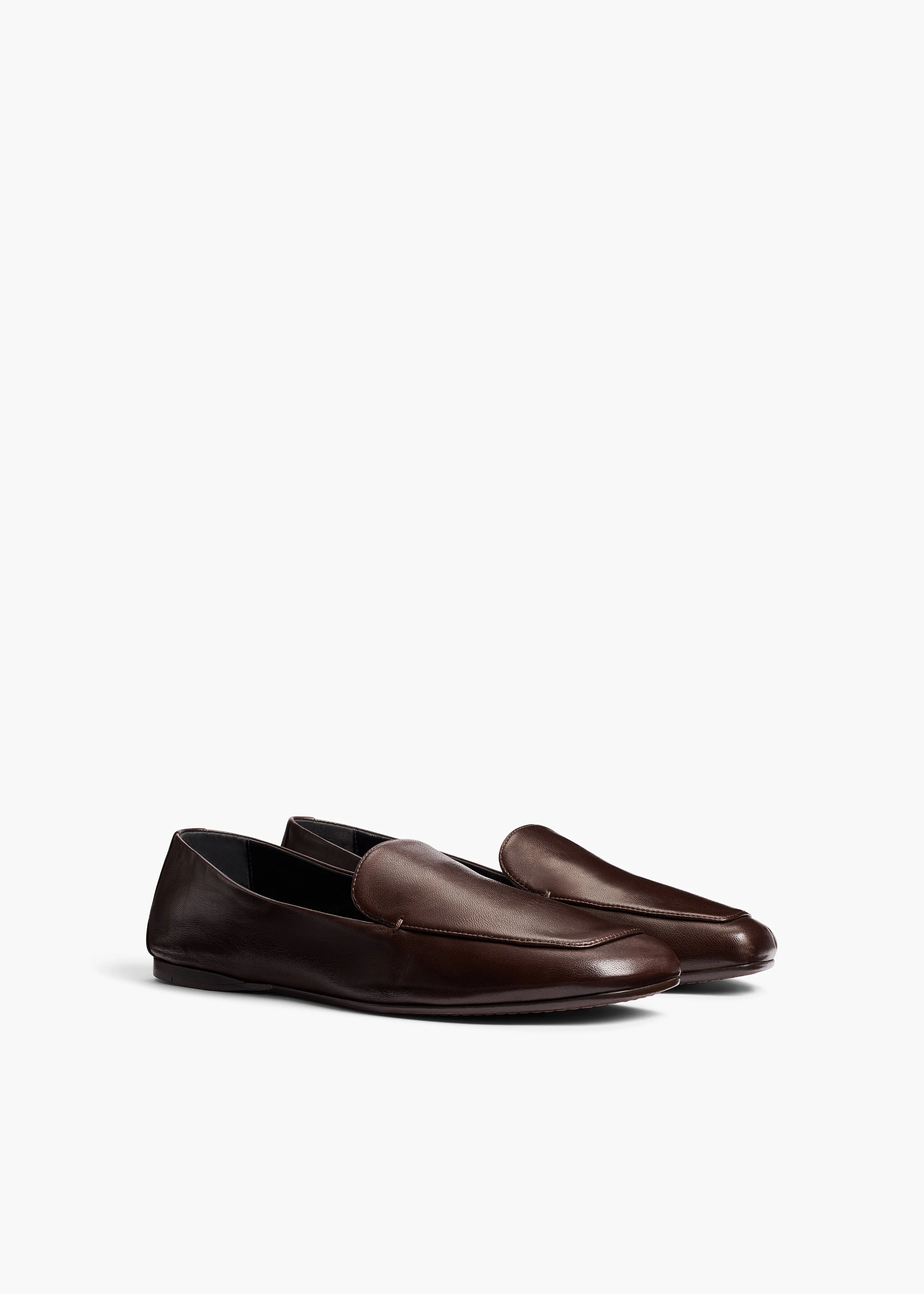 Monroe Loafer in Chocolate Nappa Leather