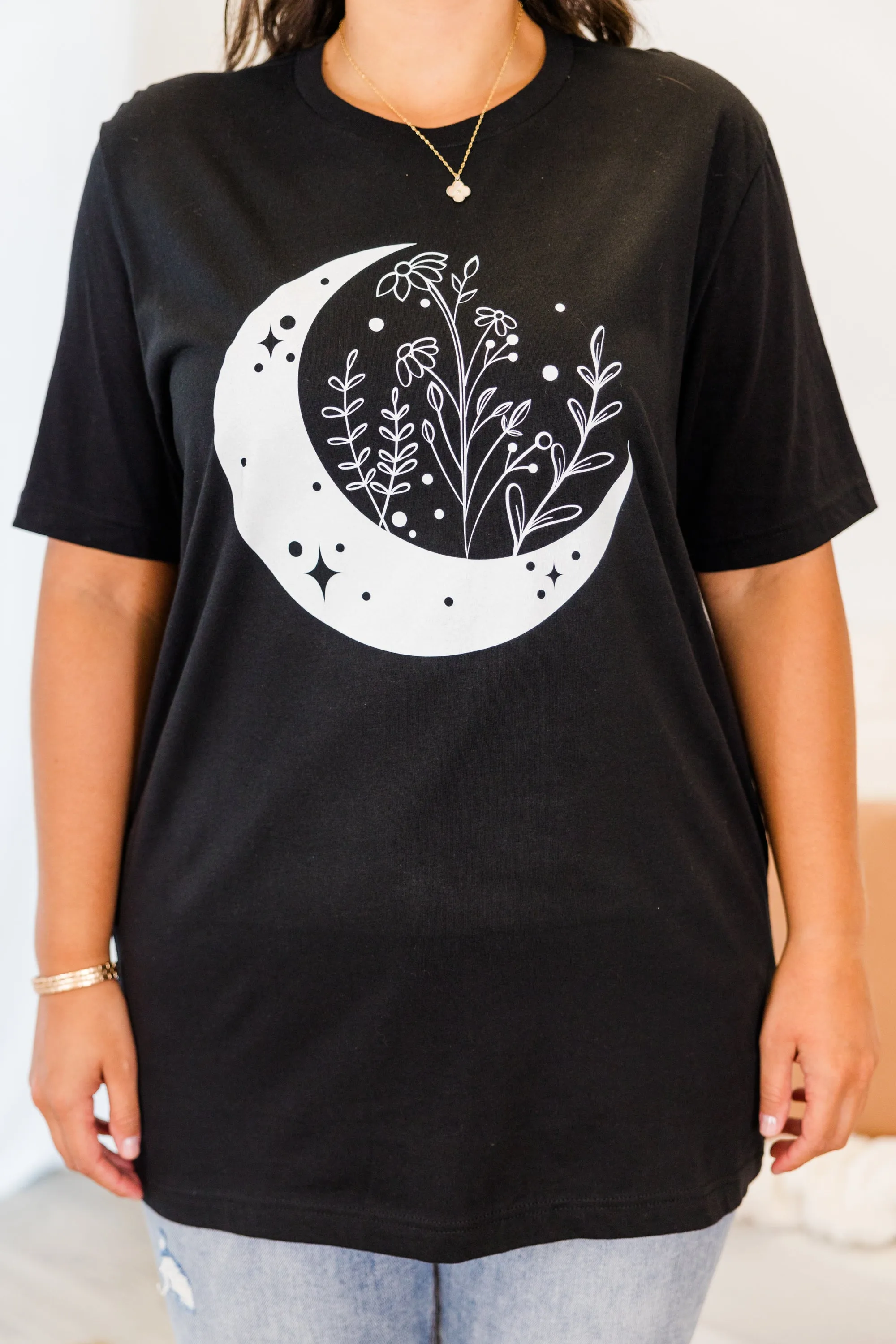 Moonlit Gardens Tee, Black