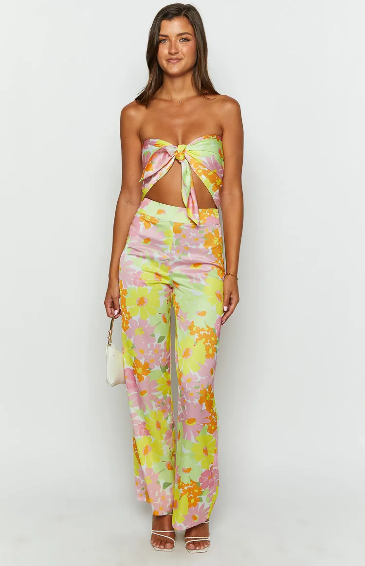 Mykonos Yellow Floral Pants