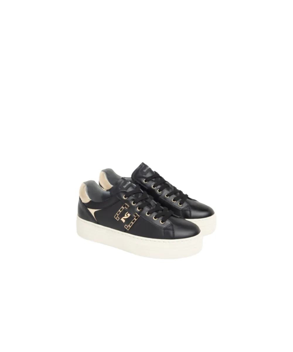 NERO GIARDINI TIMELESS TRAINERS