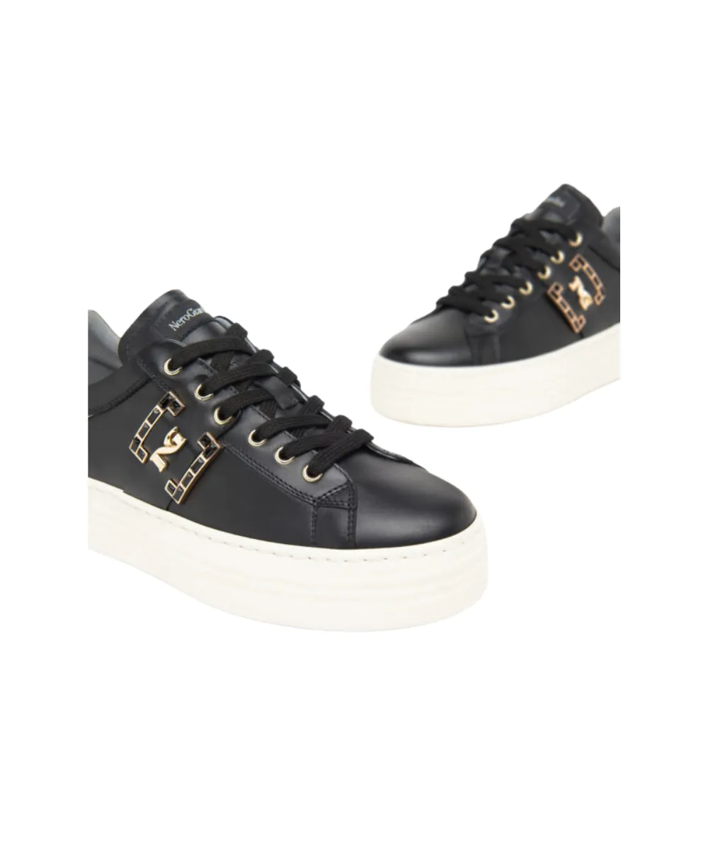 NERO GIARDINI TIMELESS TRAINERS