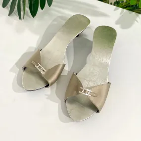 NEW Hermès Satin Sandals