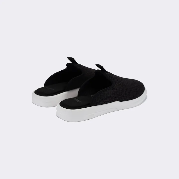 Pelli Slide - Jet Black / Lily White