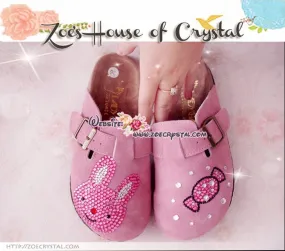 Promtion: 20% off Casual Style Bling and Sparkly Clogs / Sandals with Cute Bunny