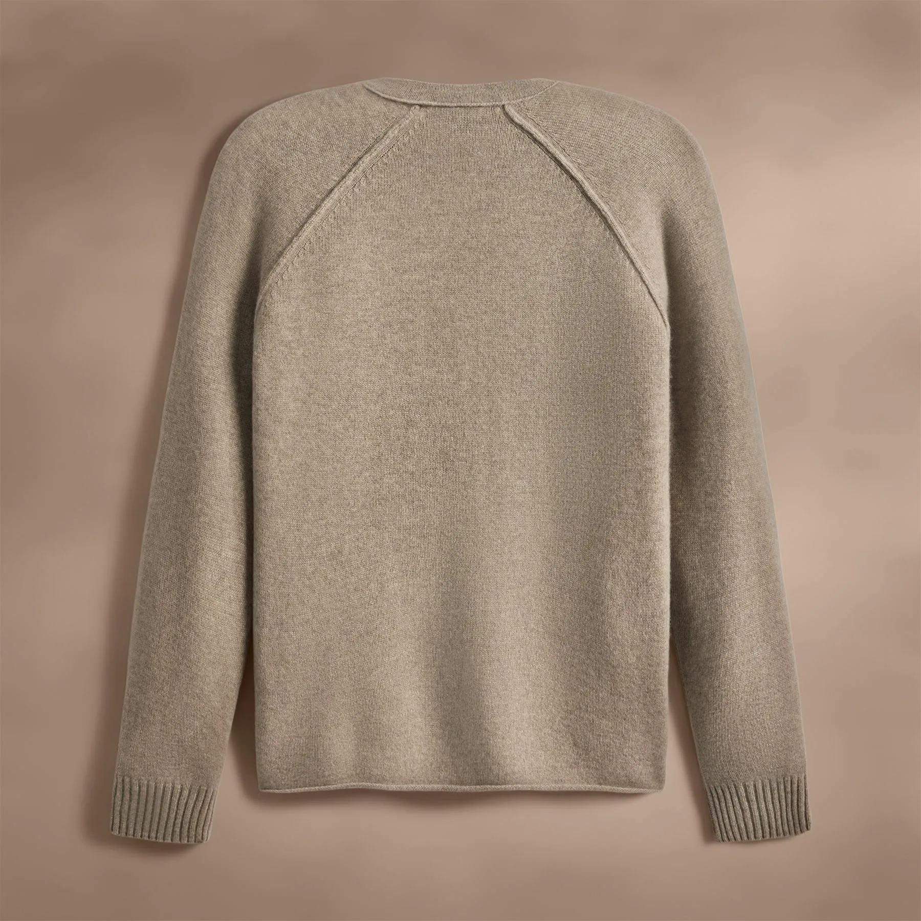 Recycled Cashmere Raglan Crew - Coyote