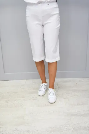 Robell Bella White Shorts - 51625 5499 10