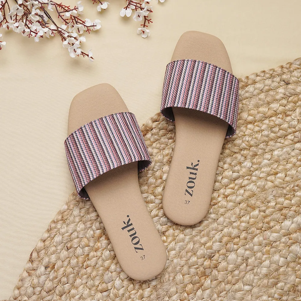 Rohtang Stripes Casual Flats