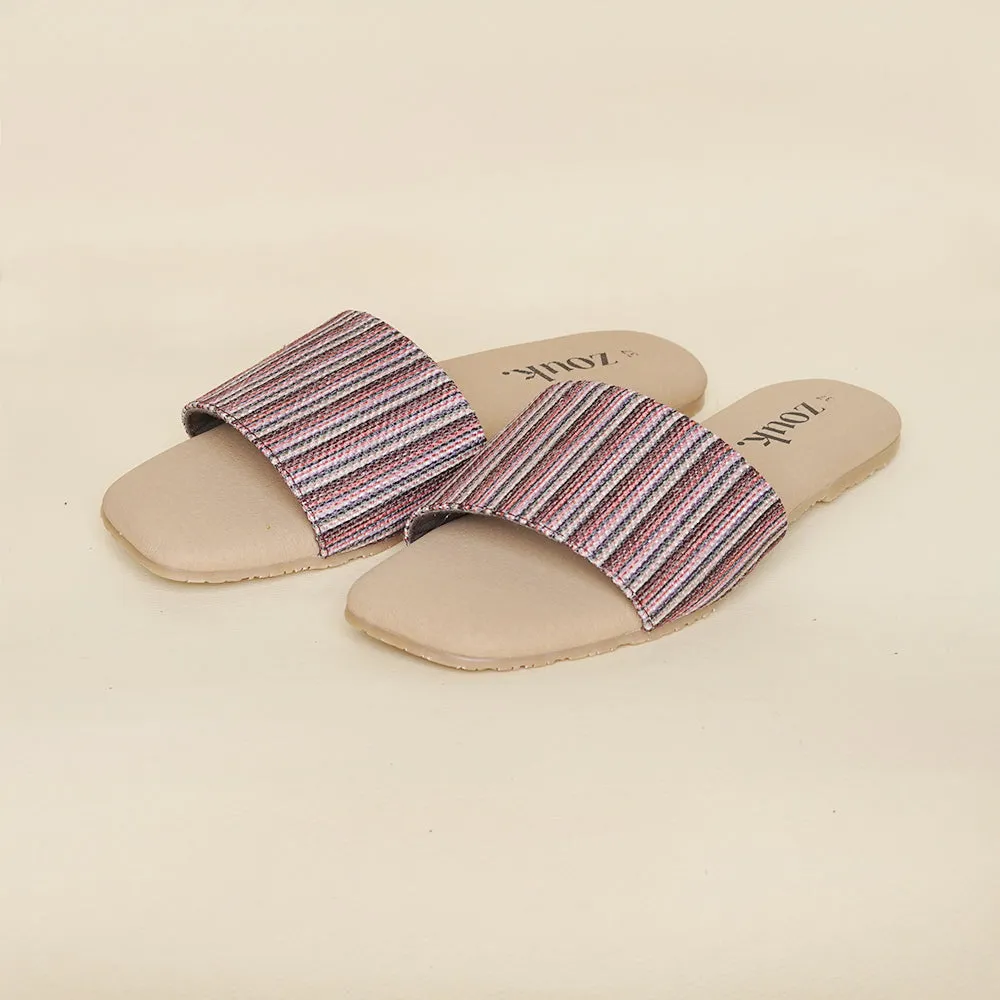 Rohtang Stripes Casual Flats