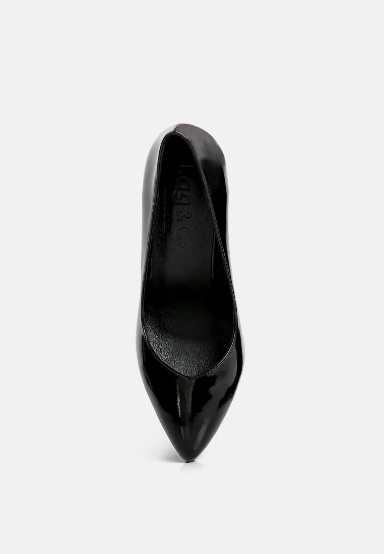 ROTHKO Black Platform Stiletto Pumps