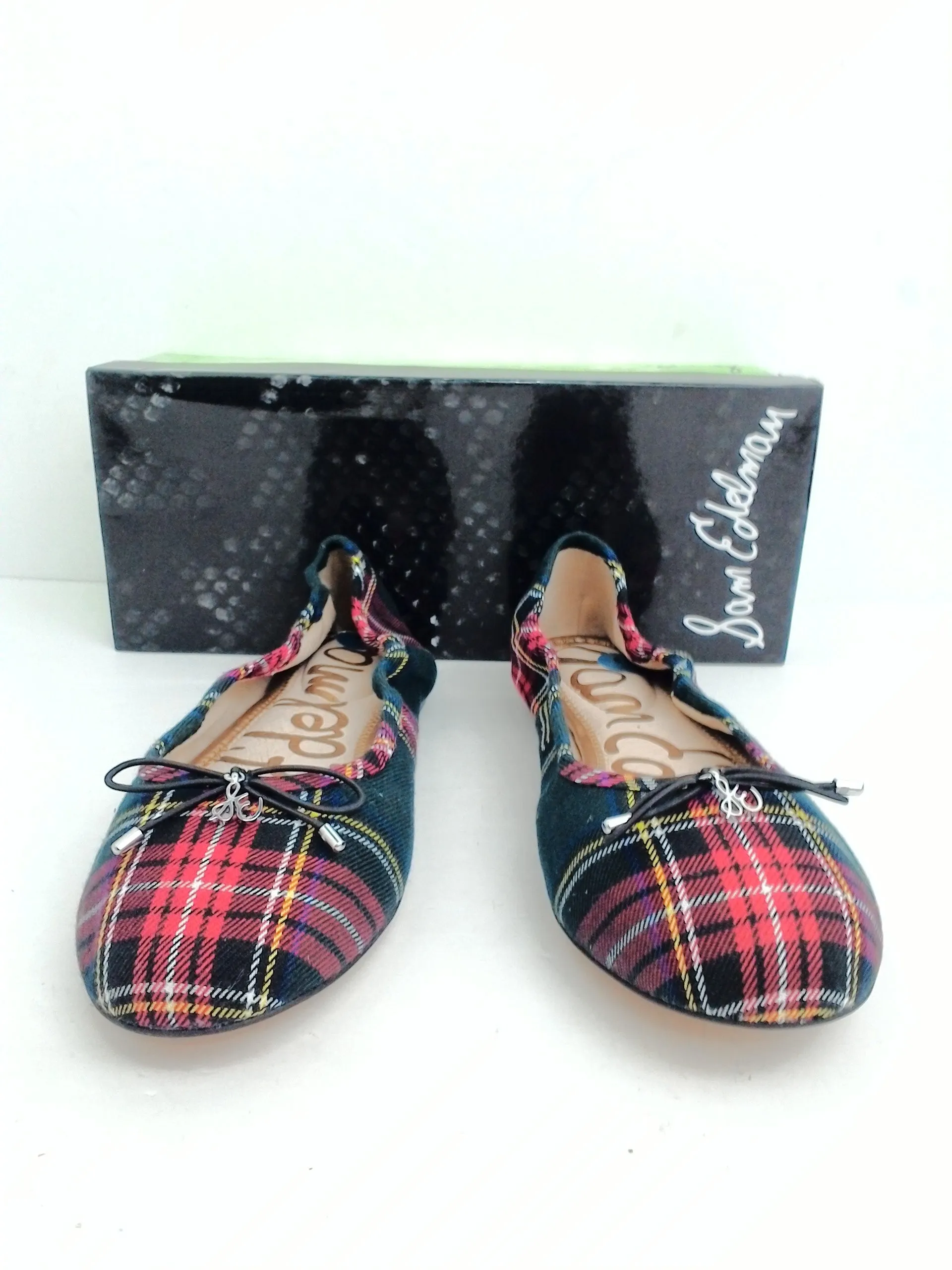 Sam Edelman Women's Felicia Red Plaid Flats Size 9 M