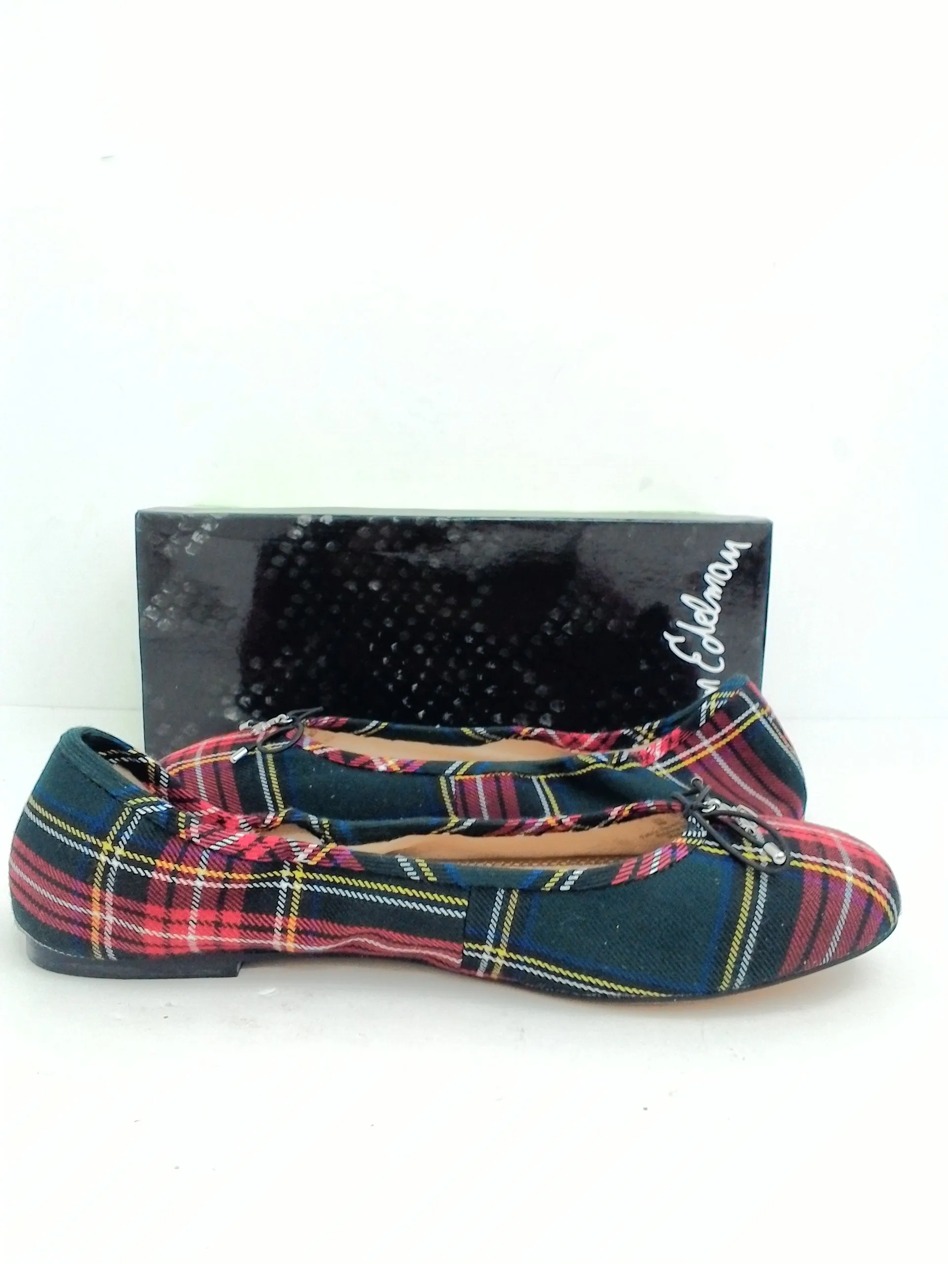 Sam Edelman Women's Felicia Red Plaid Flats Size 9 M