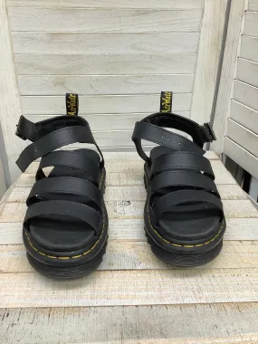 Sandals Flats By Dr Martens In Black, Size: 9