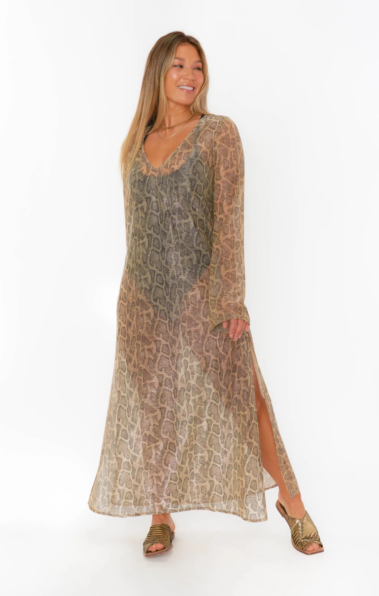 Santos Cover Up ~ Glitter Python