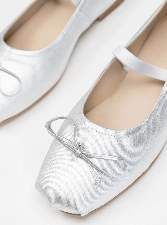 Satin Ballet Flats Maya