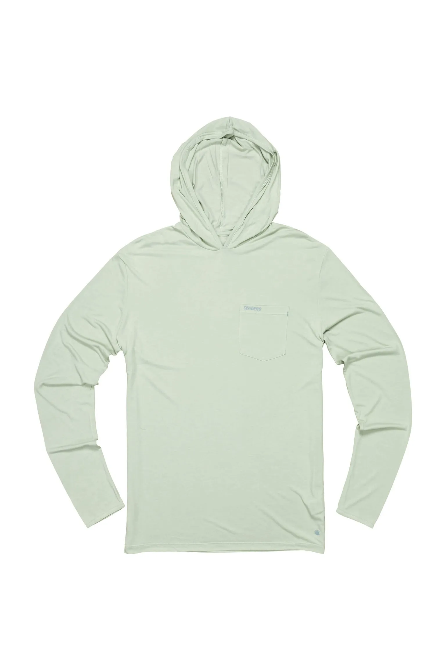 Sendero Provisions Yucatan Bamboo Hoodie Tech Shirt in Flats Green