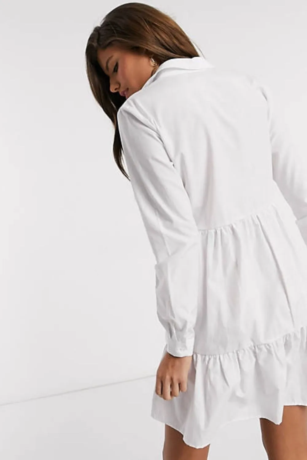 Shirt Dress In White