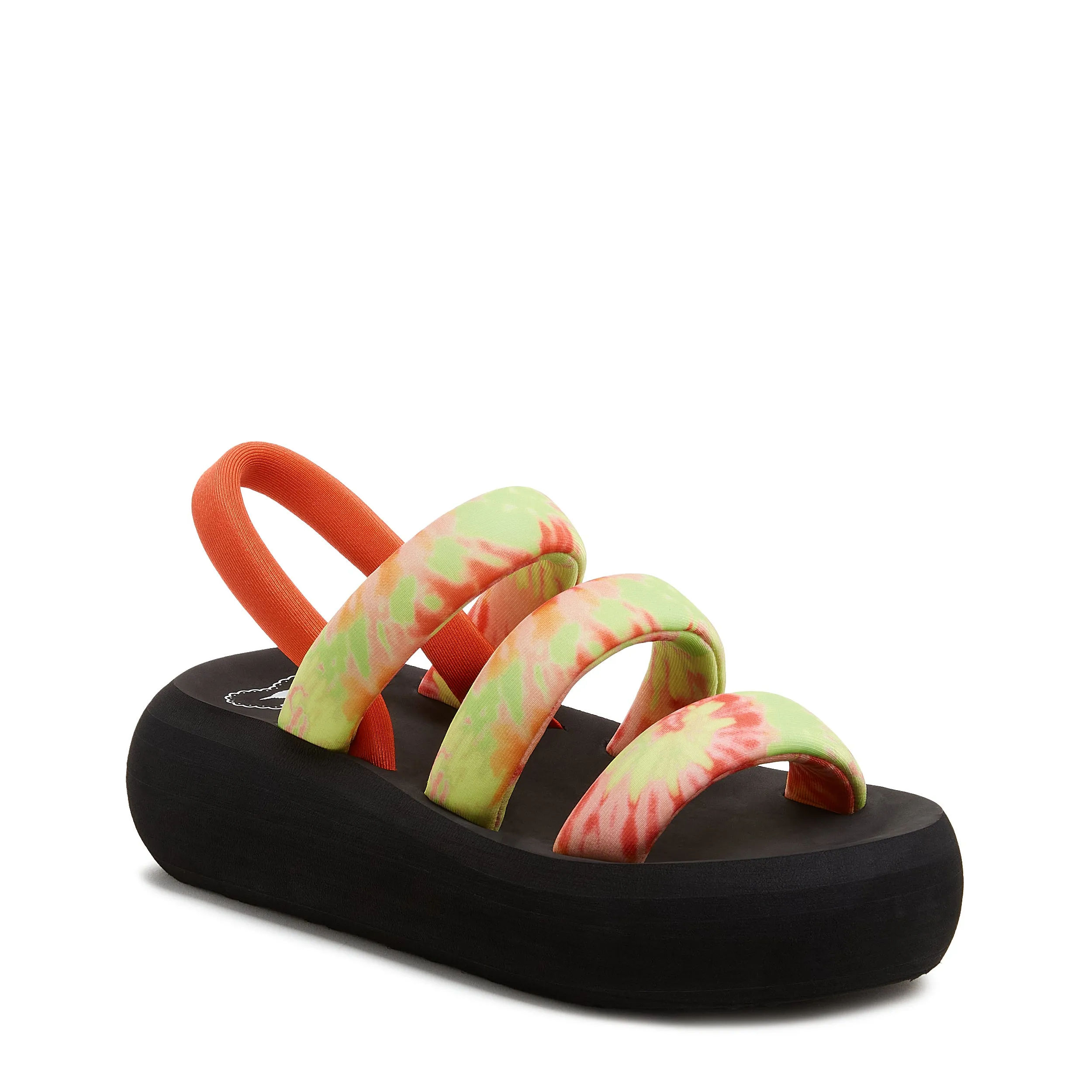 Smile Orange Multi Sandals