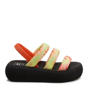 Smile Orange Multi Sandals