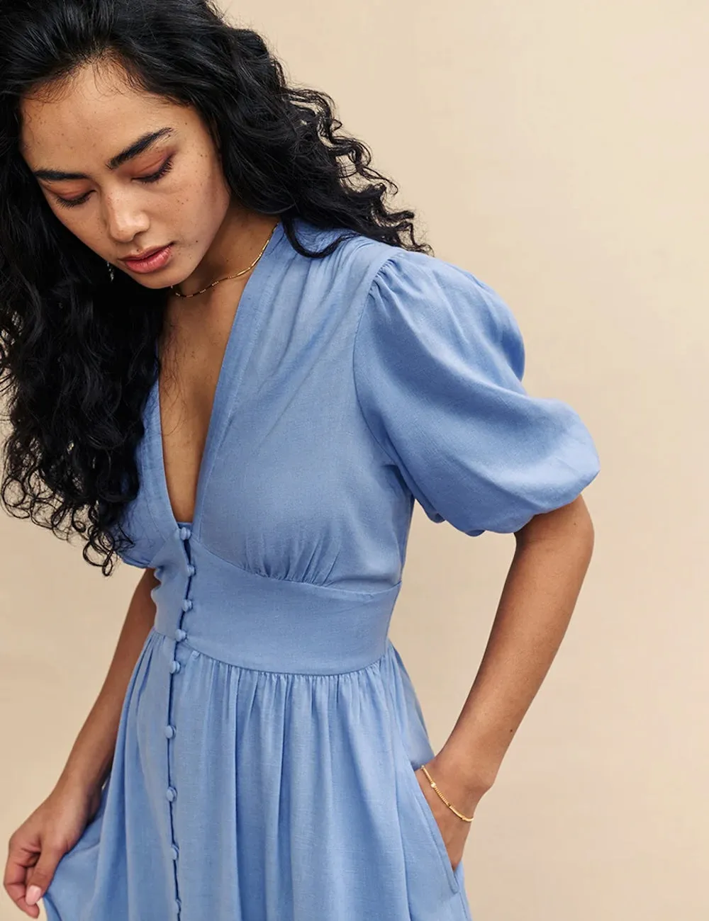 Starlight Midaxi Dress Blue