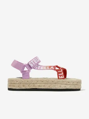 Stella McCartney Girls Espadrille Sandals in Multicolour