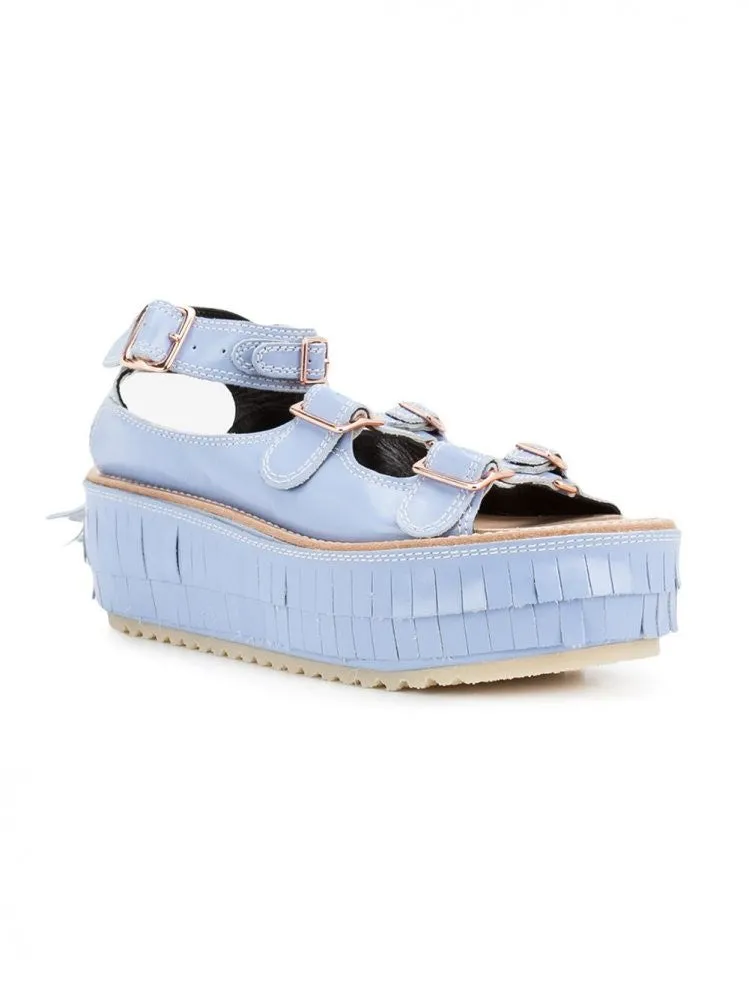 Strappy Platform Sandal (KLS-1601 LIGHT BLUE)