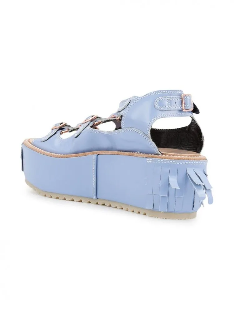 Strappy Platform Sandal (KLS-1601 LIGHT BLUE)