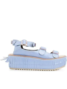 Strappy Platform Sandal (KLS-1601 LIGHT BLUE)