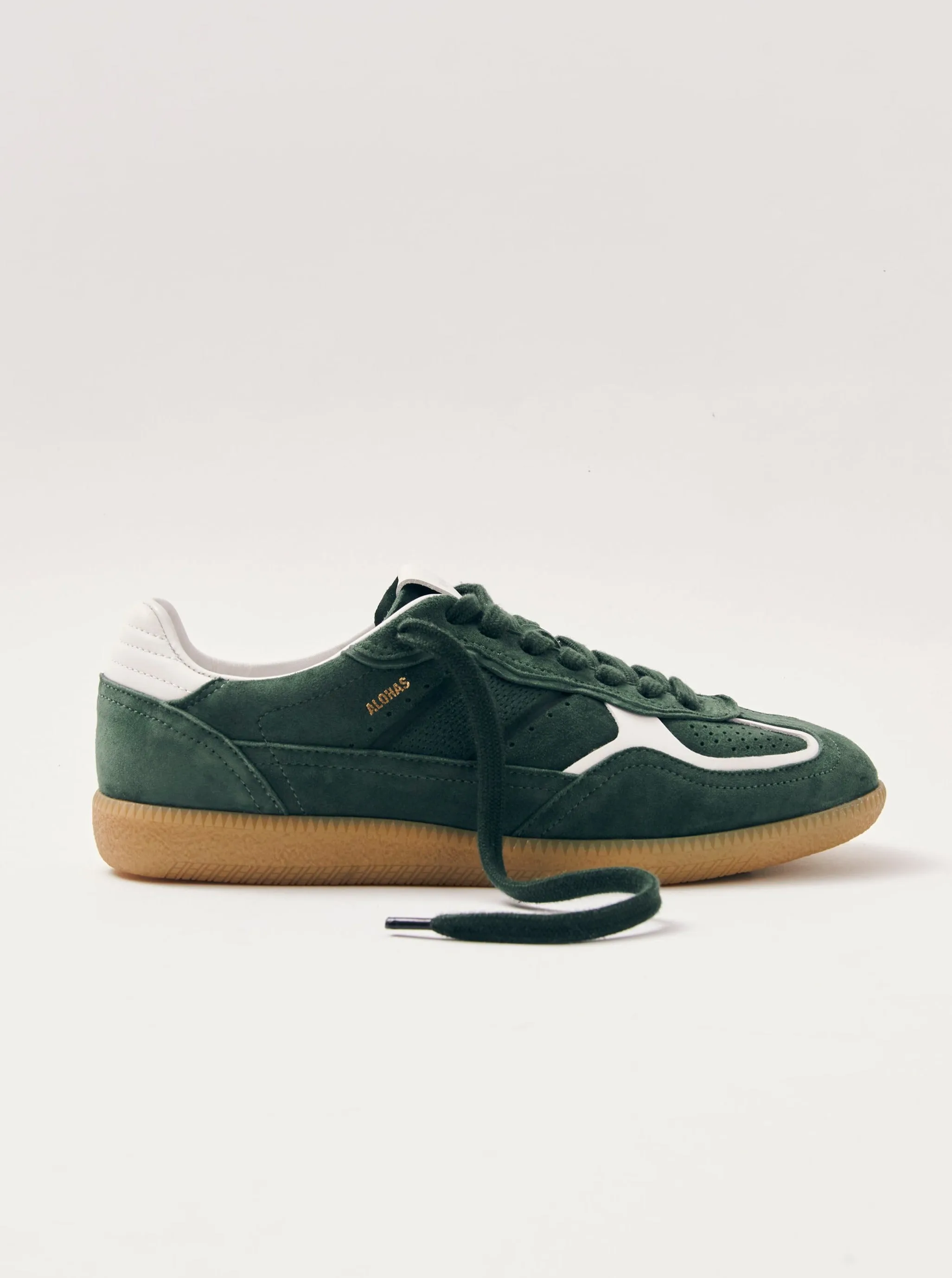 Tb.490 Rife Forest Green Leather Sneakers