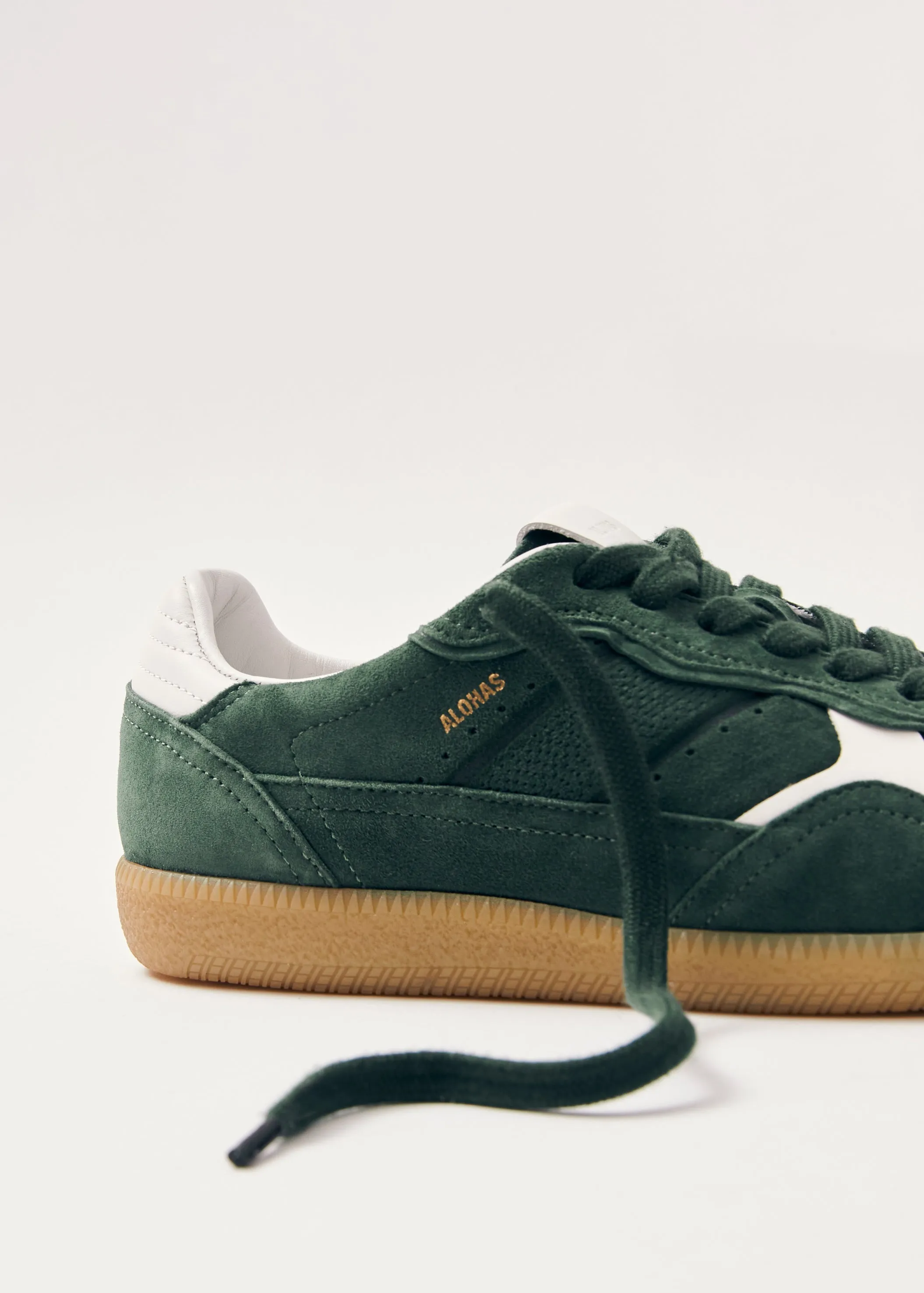 Tb.490 Rife Forest Green Leather Sneakers