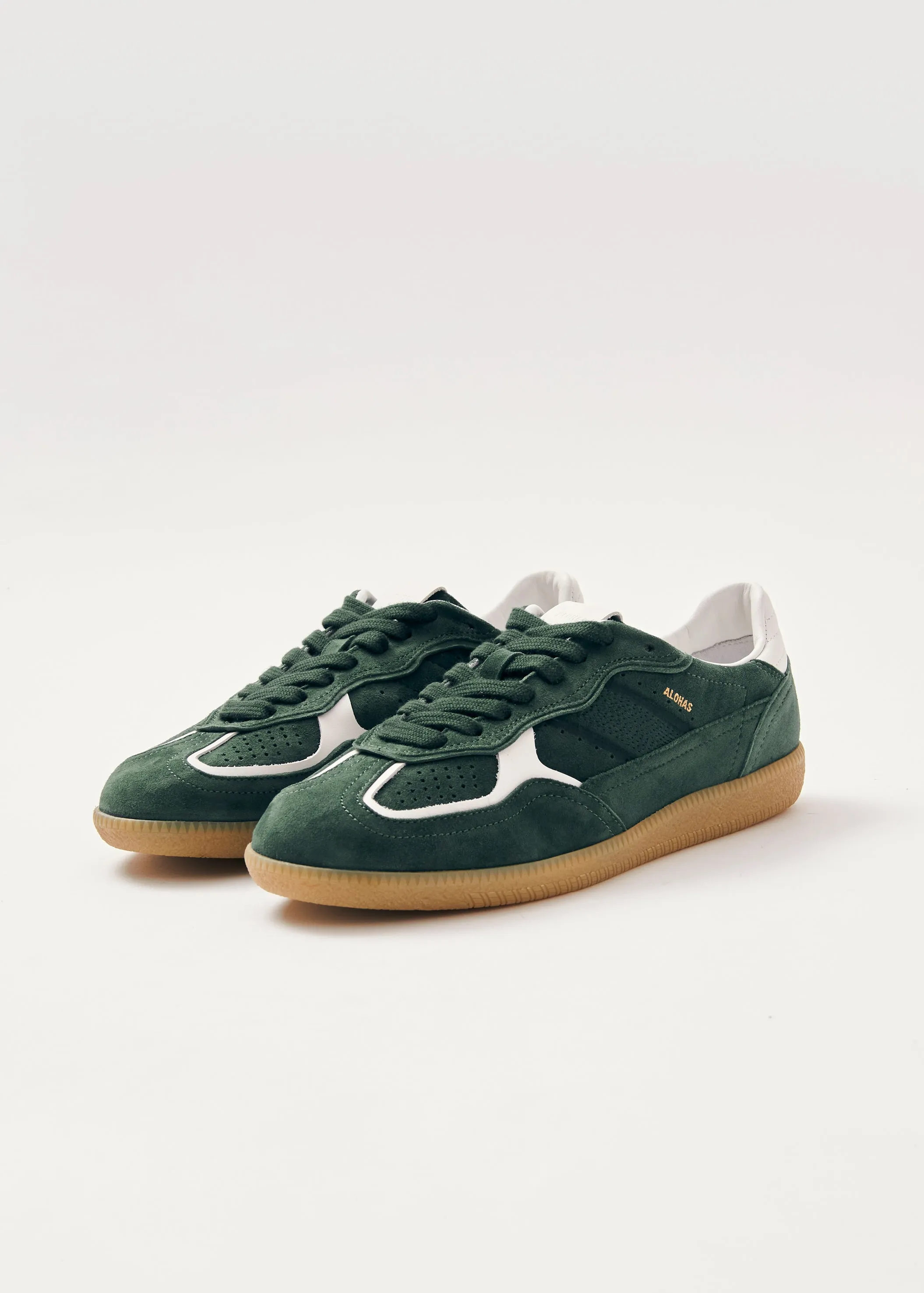 Tb.490 Rife Forest Green Leather Sneakers