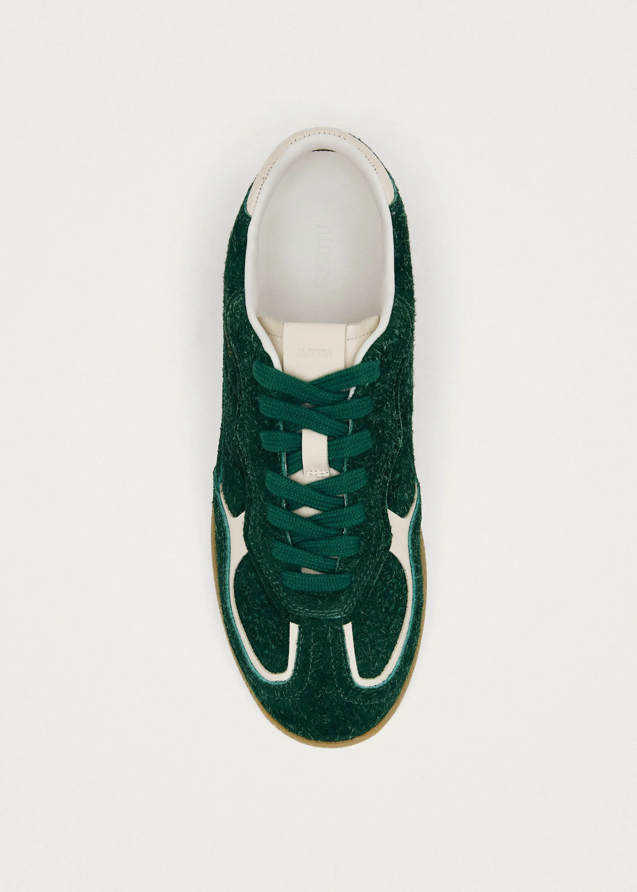 Tb.490 Rife Suede Fuzzy Green Leather Sneakers