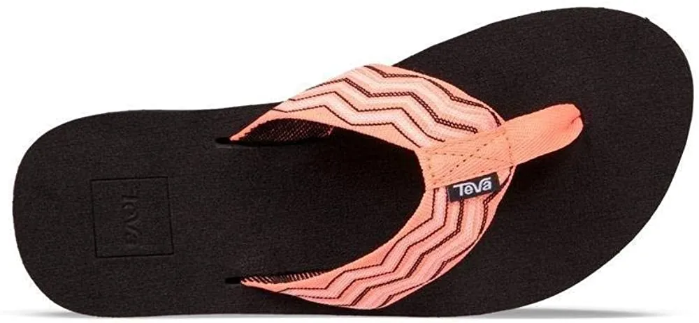 Teva Original Mush Neptune Bright Coral Flip Flops - Women's