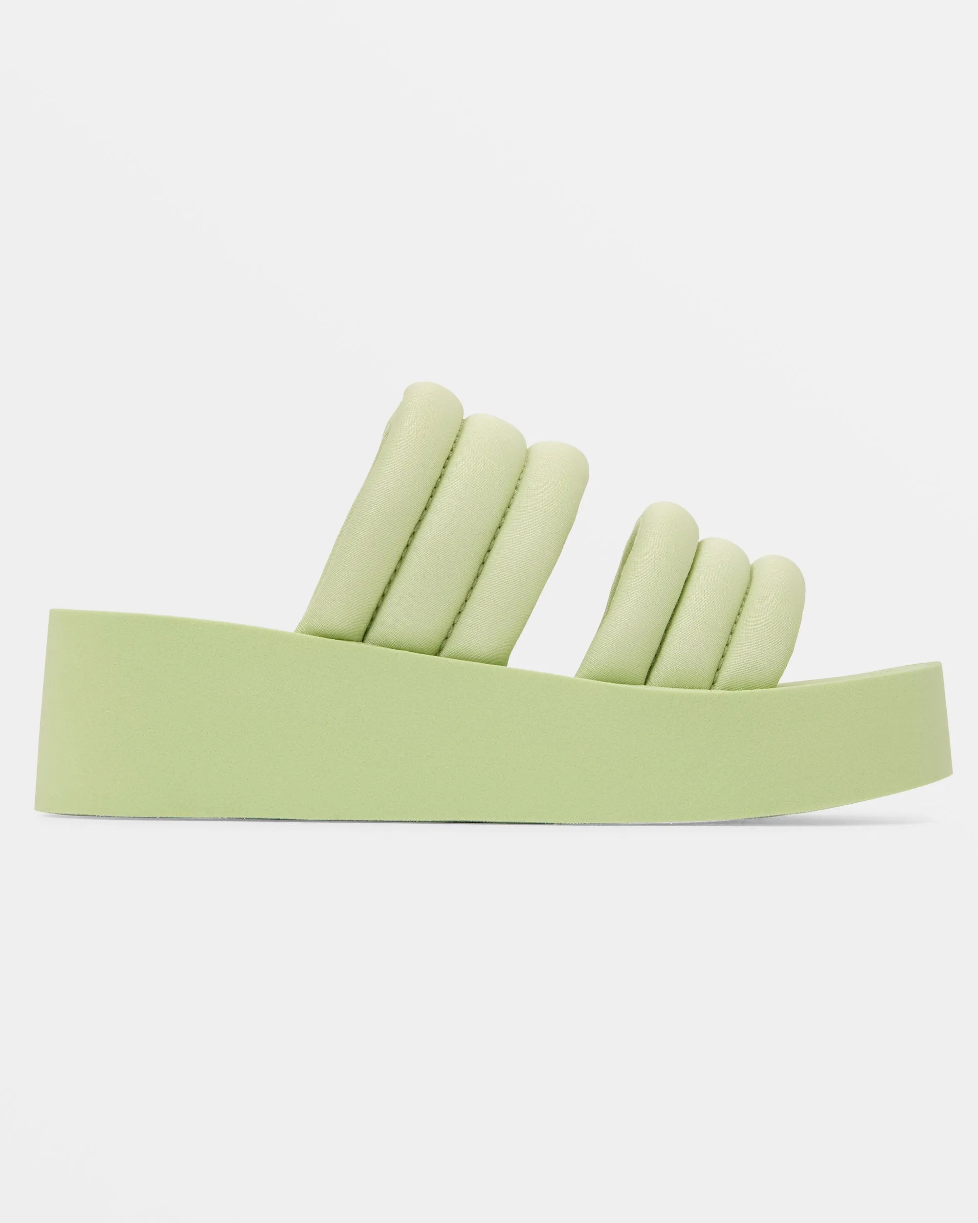 Totally Tubular Slide Sandals - Pistachio Green