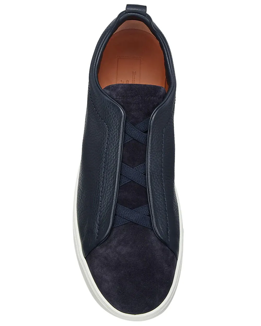 Triple Stitch Classic Sneaker in Navy