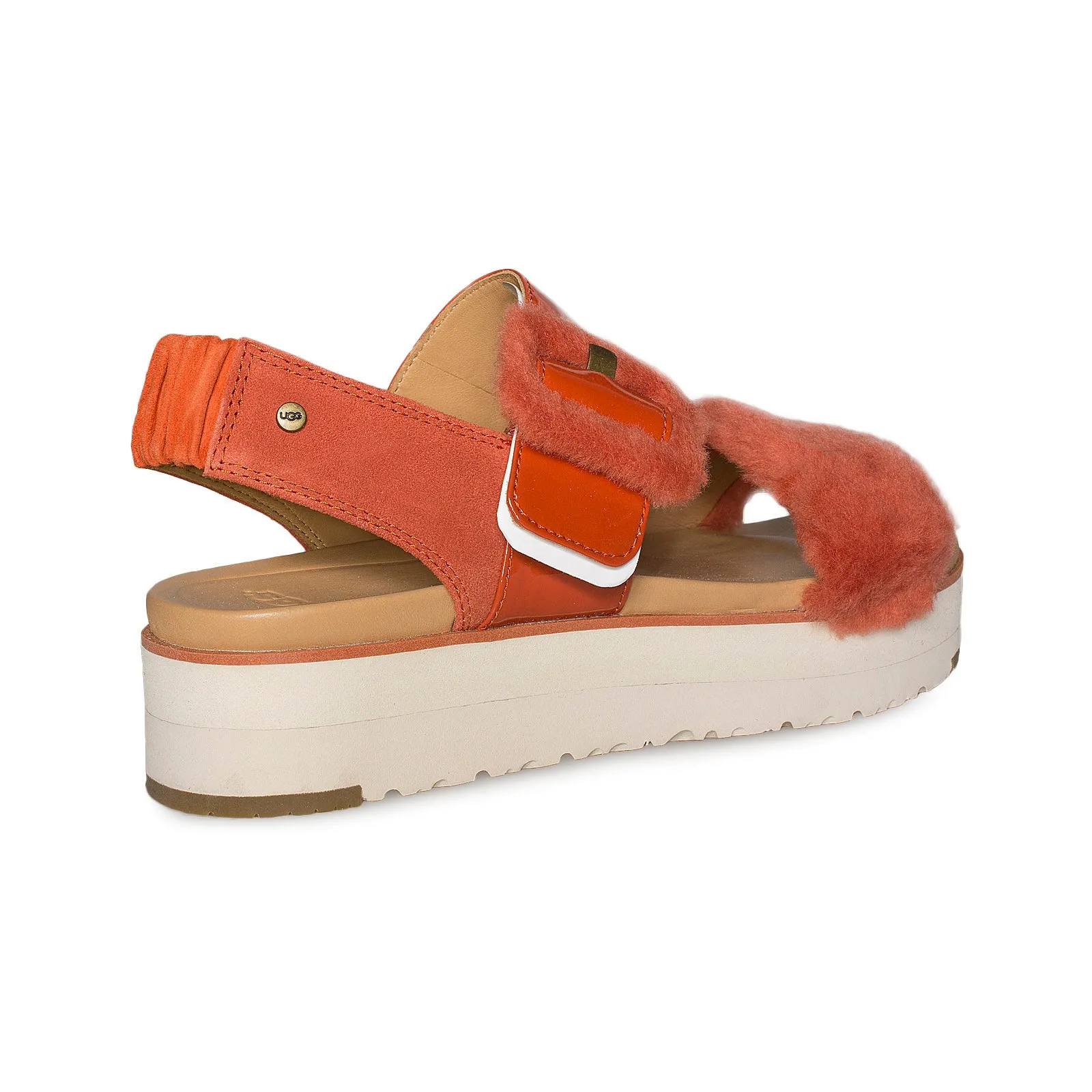 UGG Le Fluff Red Rock Sandals - Women's