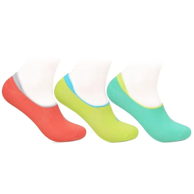 Unisex Cotton No Show Socks - Pack Of 3