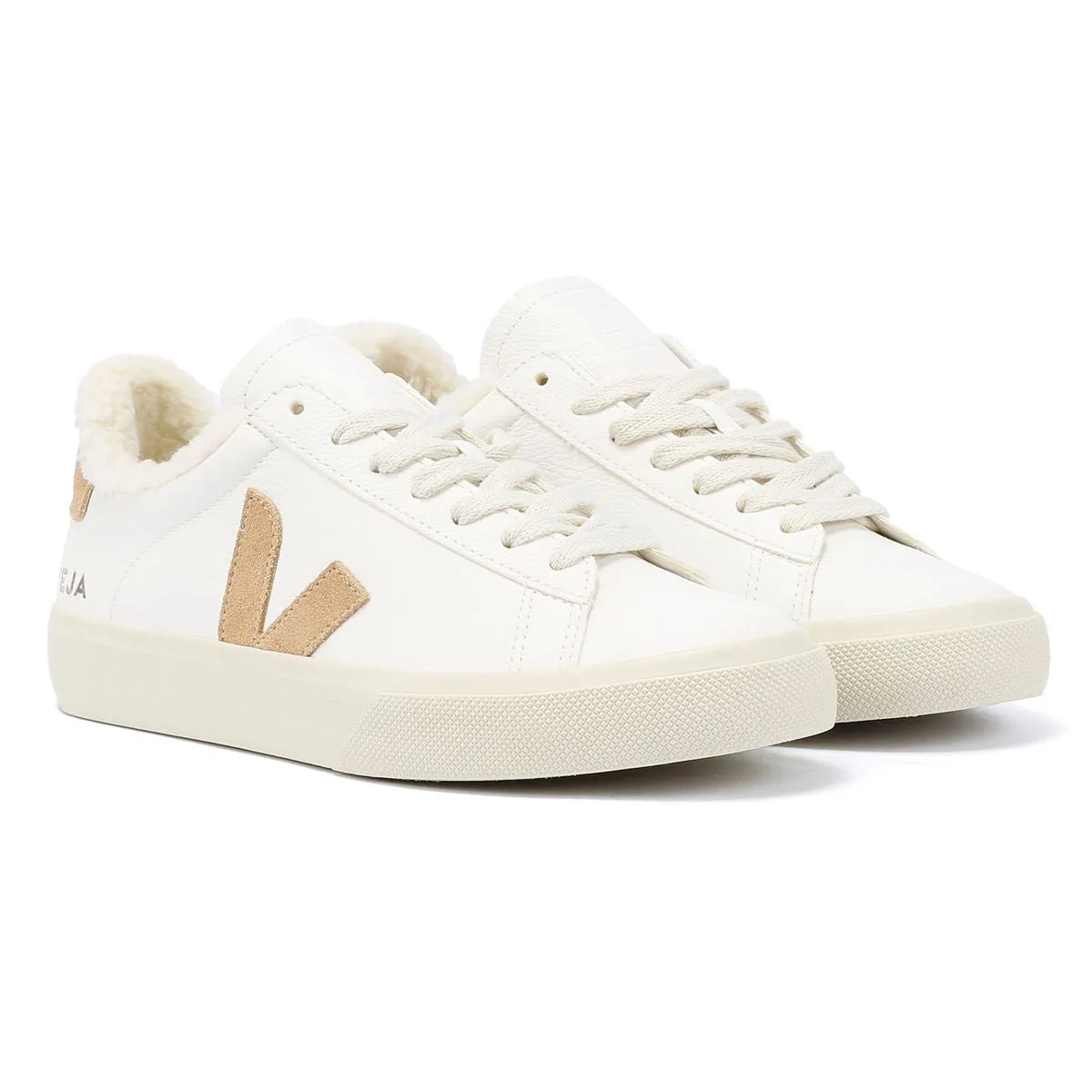 Veja Campo Winter Leather Women's White/Tan Trainers