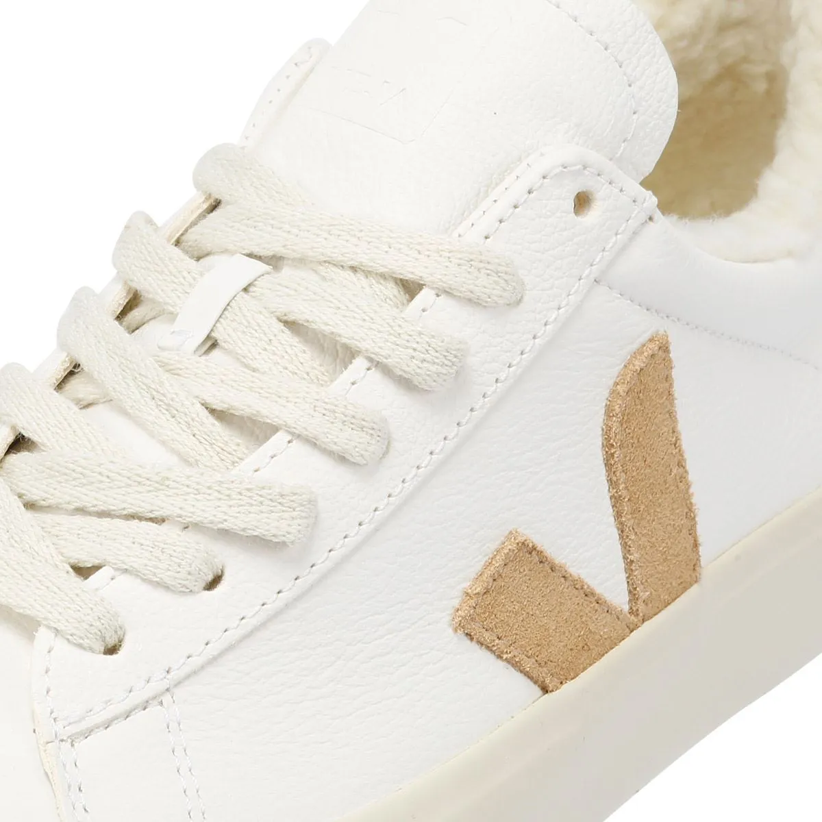 Veja Campo Winter Leather Women's White/Tan Trainers